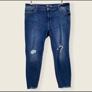 Old Navy Rockstar Skinny High Rise Distress Jeans